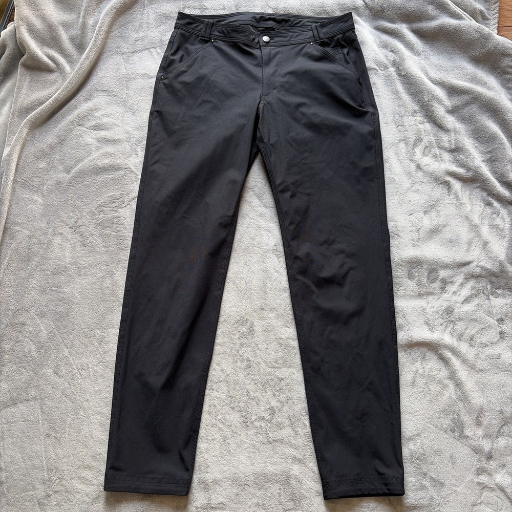 Lululemon Day Trip‎ Reflective 5 Pocket Boyfriend Pants Warpstreme Black 32x30